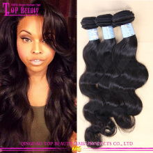 Wholesale 7A grade human hair weave 100% virgin body wave unprocessed indian hair weaving